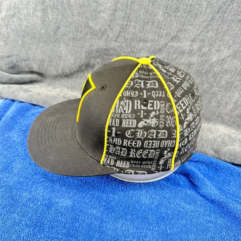 Chad Reed TwoTwo Motorsports Hat Mens OSFM Black Cotton Stretch Fit Motocross #1